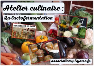 Atelier culinaire Lactofermentation - Association la jarre écocitoyenne