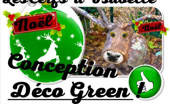 cerf de Noël Déco Green - Atelier recyclage et réemploi - association la JARRE Écocitoyenne