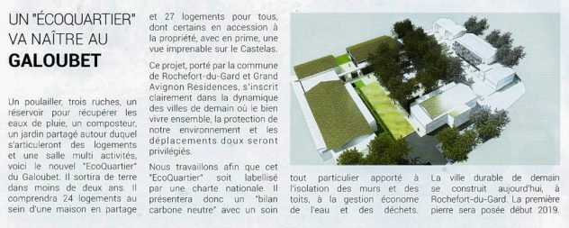 Écoquartier au Galoubet - projet 2019 - Rochefort du Gard - Revue Rflets - P4