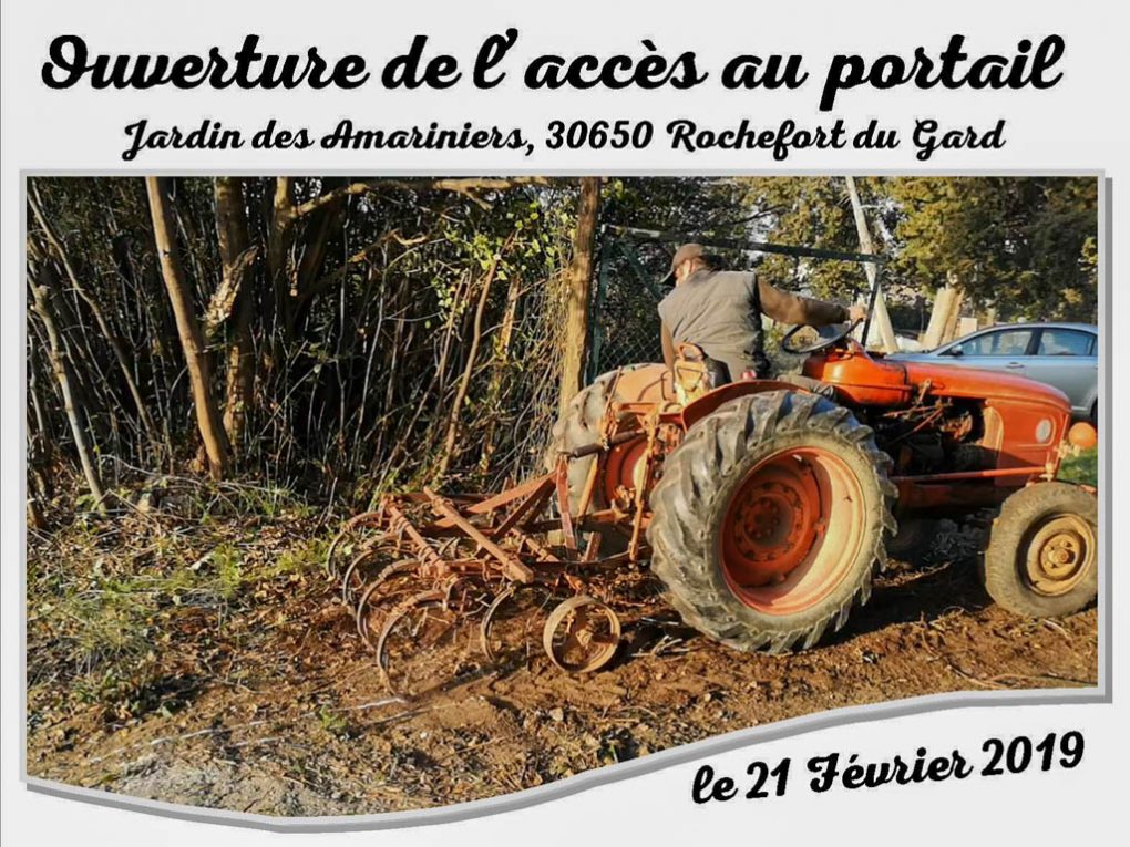 Agrandissement accès au portail - Jean-Marie et son tracteur - Jardin Amariniers
