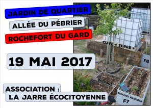 Jardin de quartier - Allée du Pébrier - association la jarre écocitoyenne - 19 Mai 2017