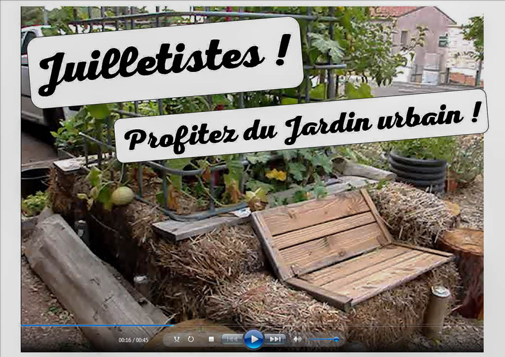 Le jardin urbain “allée du Pébrier” – juillet 2017