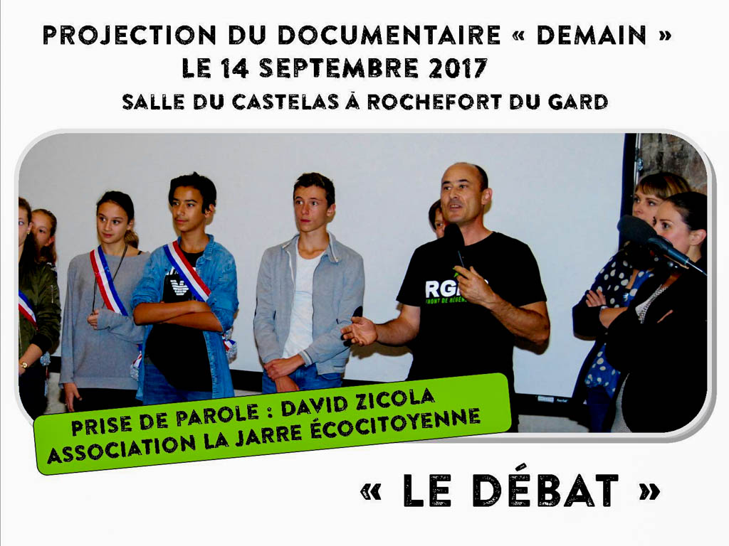 Le débat - documentaire DEMAIN - association la jarre écocitoyenne - 14-10-2017
