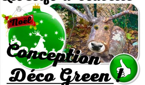 cerfs de Noël - Déco Green zéro carbone - atelier RRR et DIY - association la JARRE Écocitoyenne