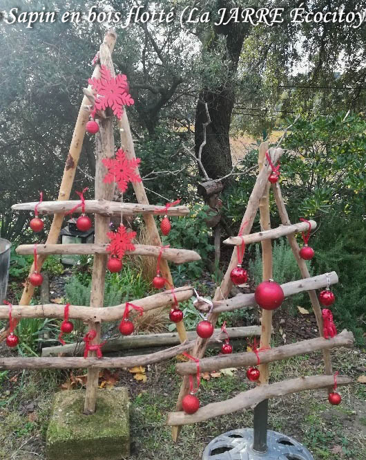 Sapin noel bois flotté - made in la JARRE