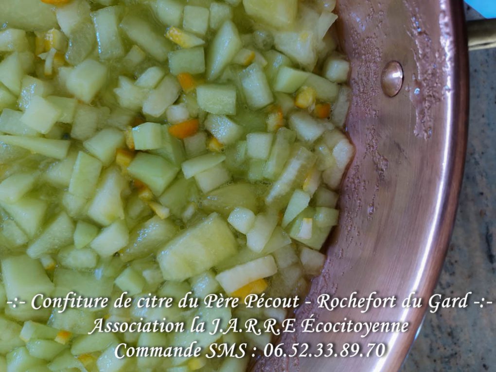 Gingérine - citre - compotage - asso la jarre