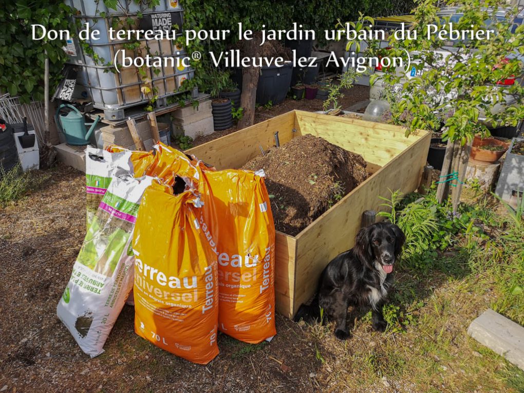Don terreau botanic@ - jardin urbain du Pébrier - Rochefort du Gard