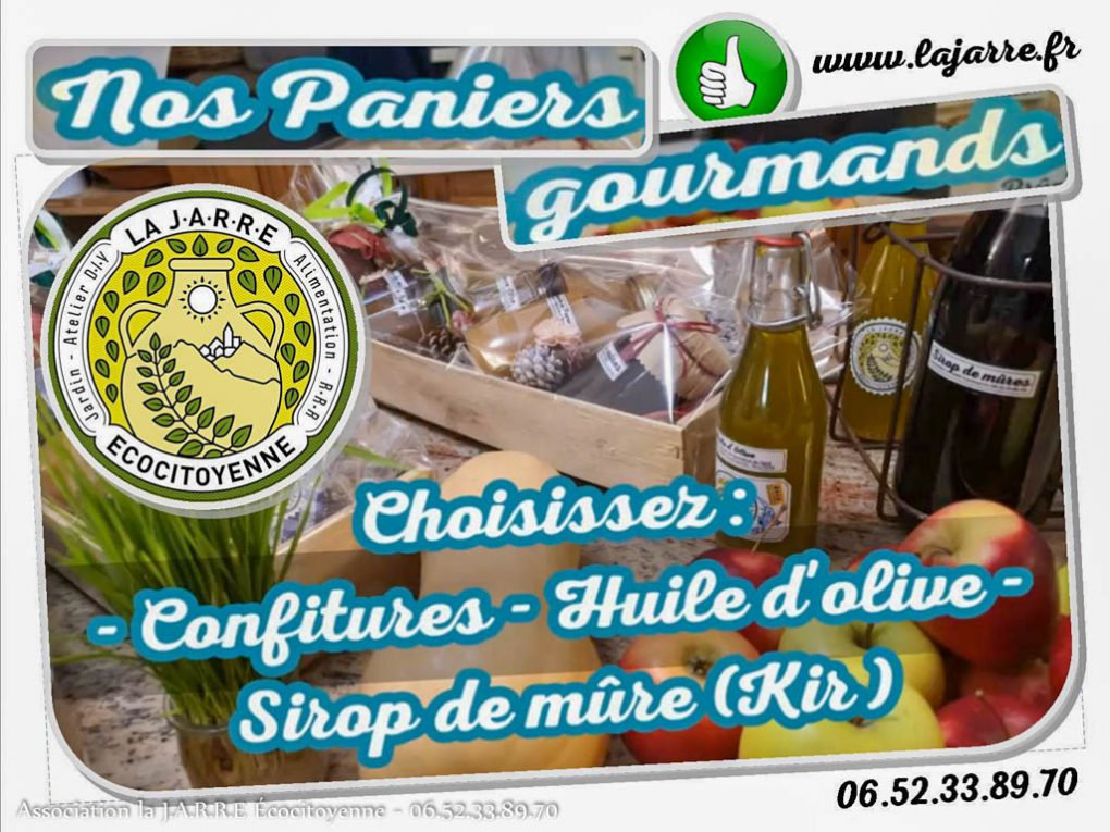 Panier cadeau -coffret - de 5 euros à 30 euros eco responsable association la jarre ecocitoyenne