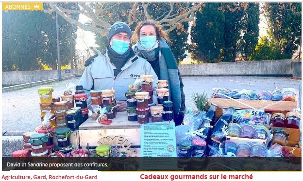 Article : Cadeaux gourmands sur le marché ! Publié le 02/12/2020 (Midi Libre)