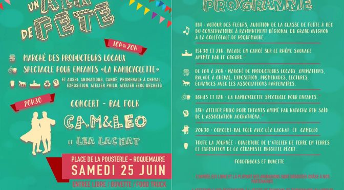 Marché des producteurs à Roquemaure : Samedi 25 juin. Nous y serons !