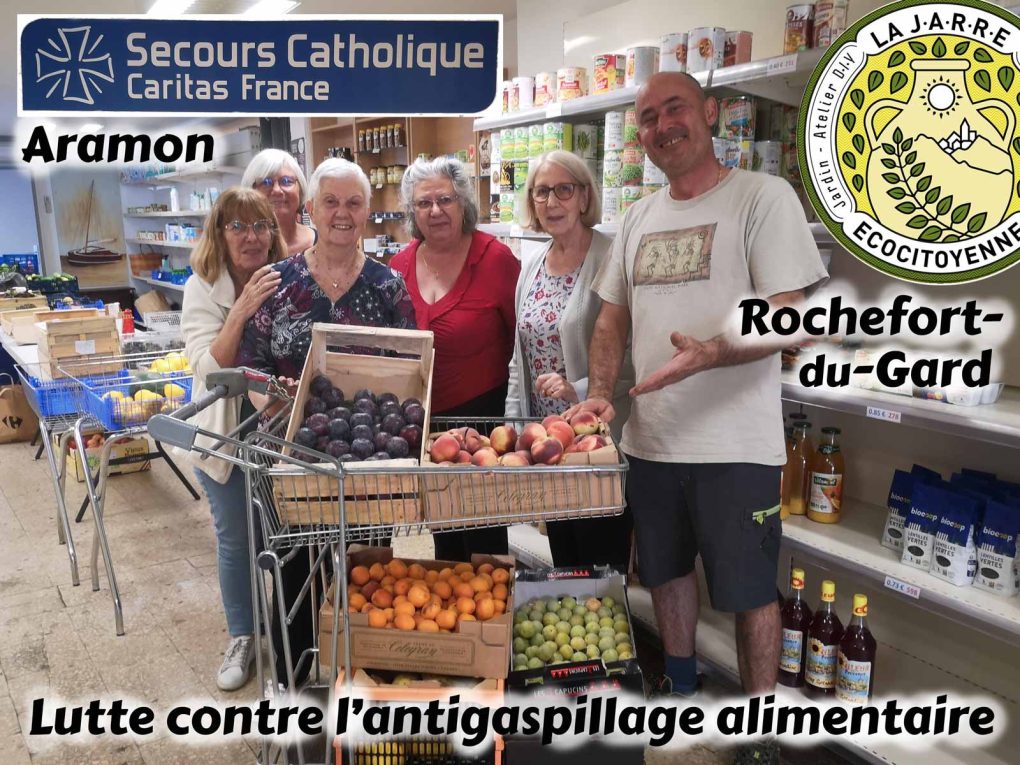 L'association La JARRE Écocitoyenne etl'épicerie sociale d'Aramon luttent contre le gaspillage alimentaire !