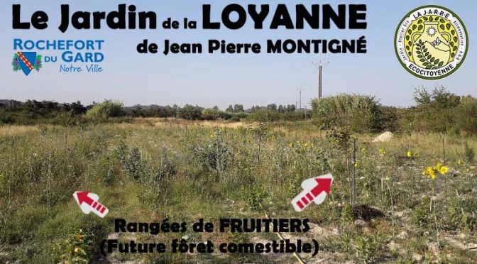 PLantation de 2 haies fruitières au Jardin de la LOYANNE