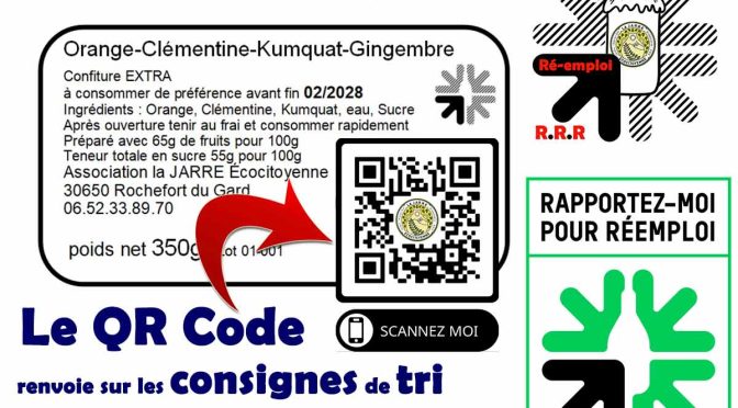 Création des étiquettes pour nos pots de confiture !
