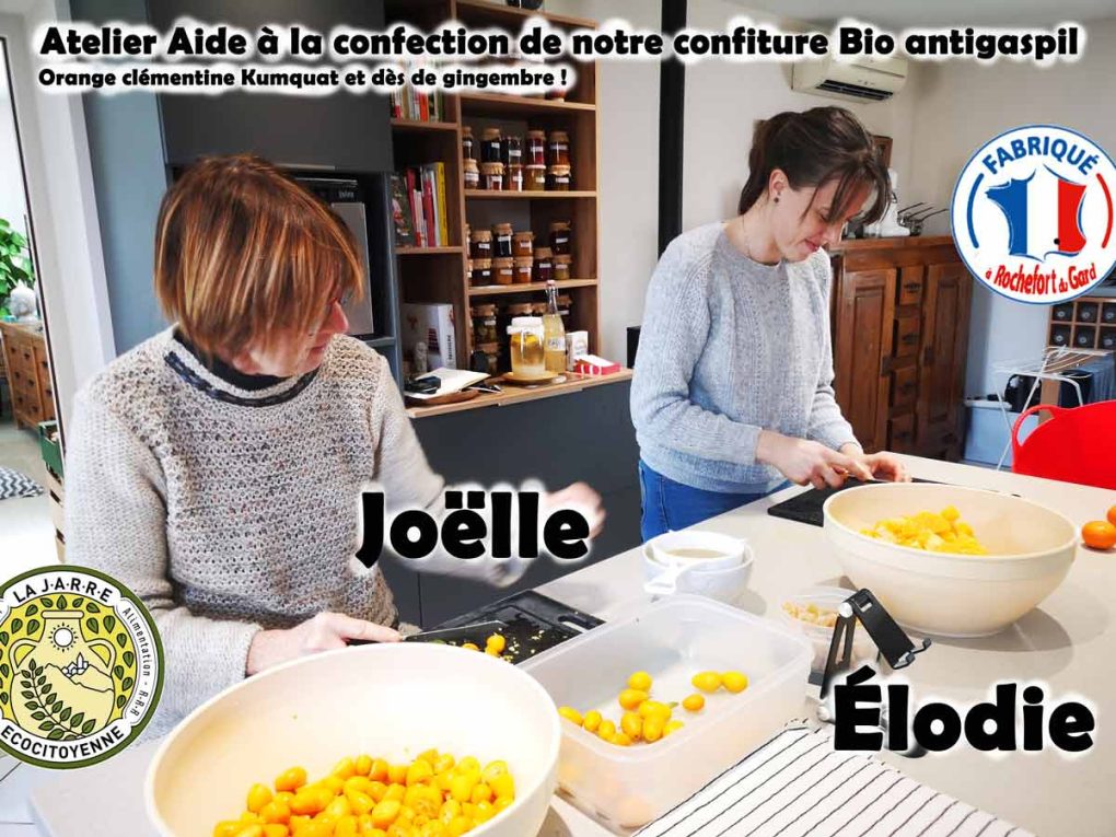 Atelier Confiture aux Agrumes et dès de gingembre avec Élodie et Joëlle - 10-01-2025-asso La JARRE