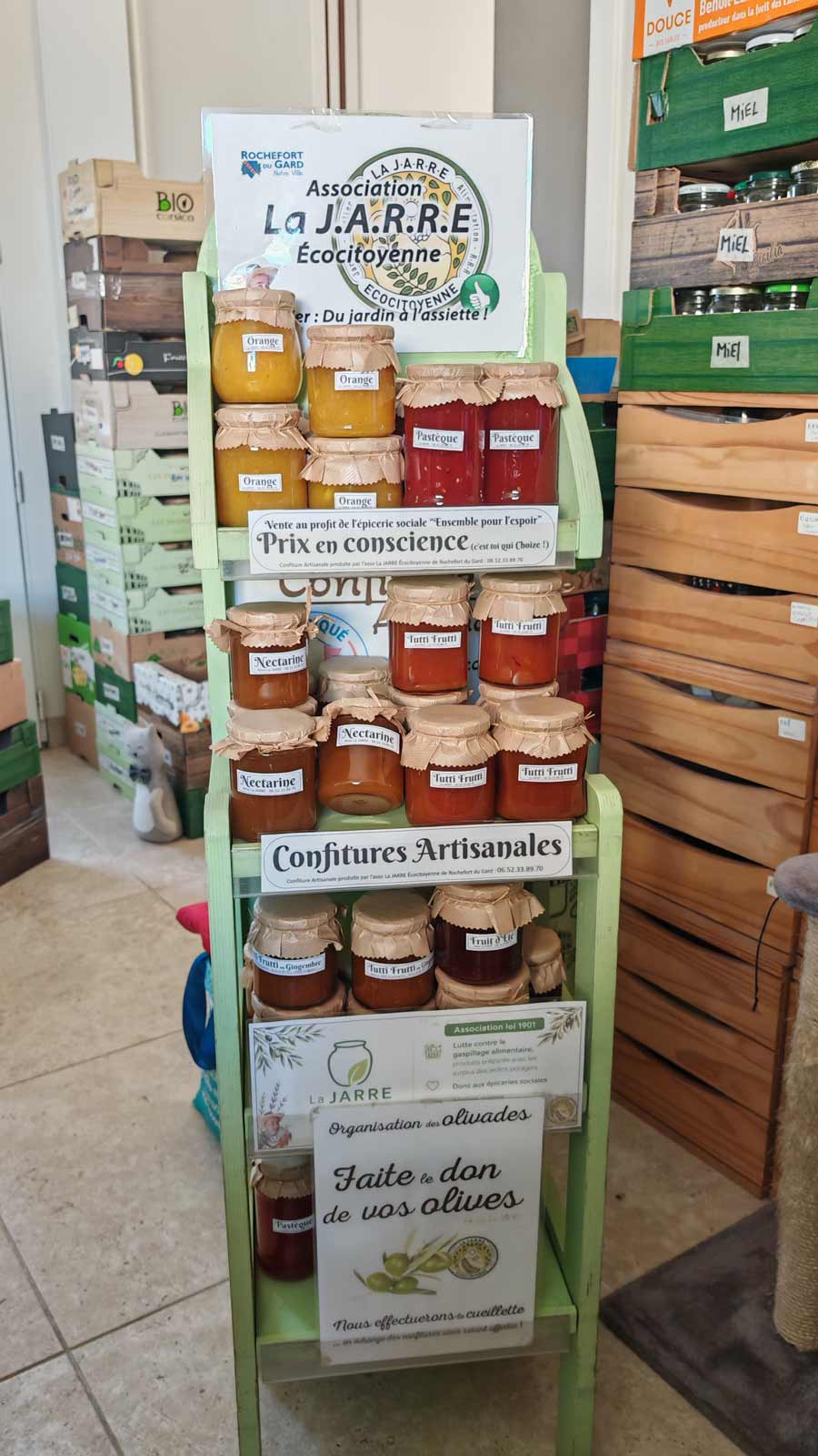 Rack confiture Prix en conscience La JARRE pour Ensemble pour espoir